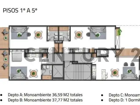 Departamento en Venta de Monoambiente