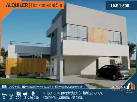 Casa en Alquiler - Horizontes al Sur