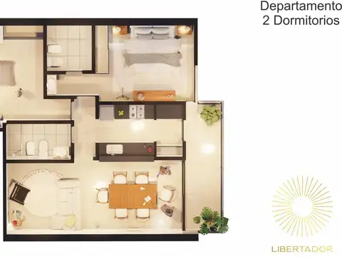 Departamento en Venta de 3 ambientes
