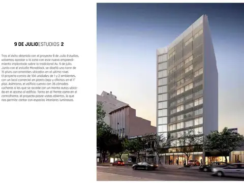 Departamento Monoambiente a estrenar