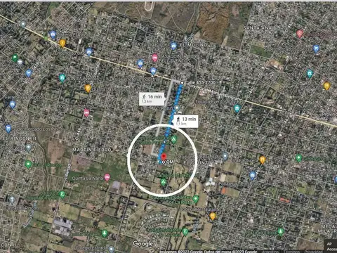 Terreno en Venta 18  mts Fondo