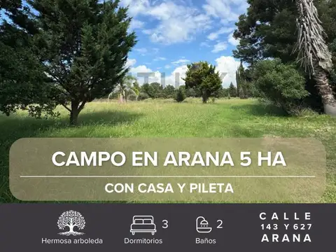 Venta de campo 5 hectareas