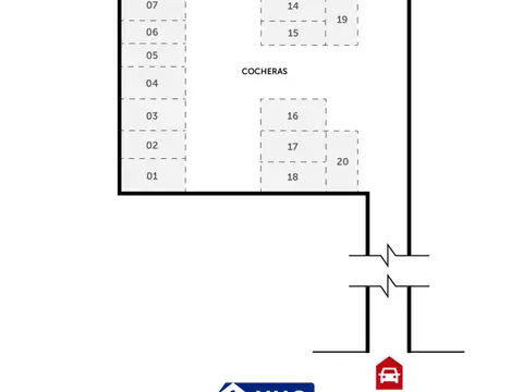Cochera en Venta para coche mediano