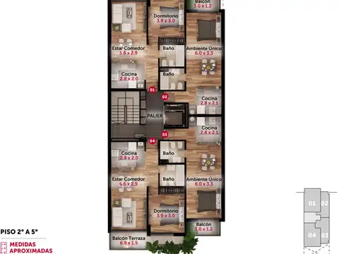 Cochabamba 1100, Piso 5