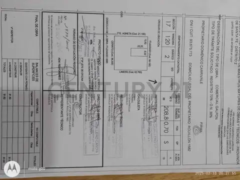 Galpon en Venta 23,20  mts Fondo