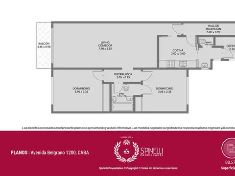 Departamento en Venta de 2 dormitorios