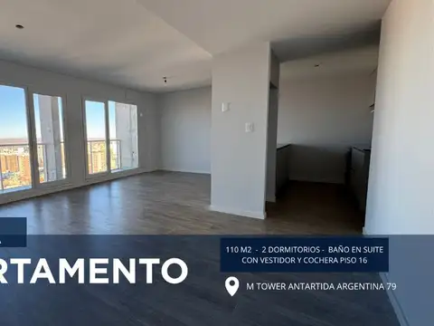 DEPARTAMENTO  2 DORMITORIOS M TOWER CENTRO NQN CAP