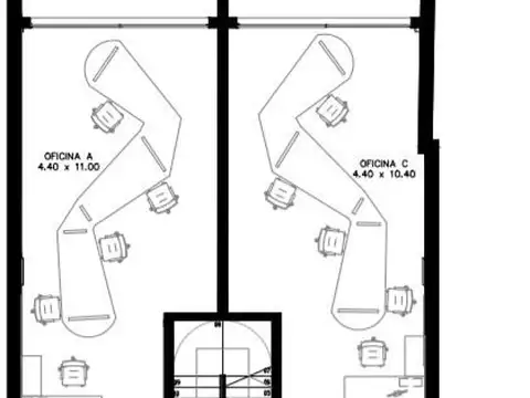 Oficina Monoambiente con 1 baño