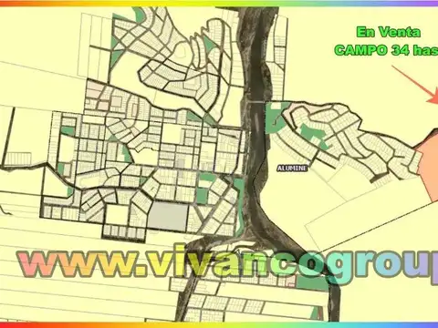 Terreno en Venta 550  mts Fondo