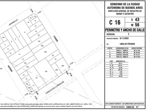 Terreno en Venta en Saavedra, USD 285.000