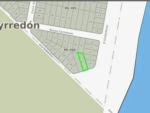 Terreno en Venta 10  mts Frente