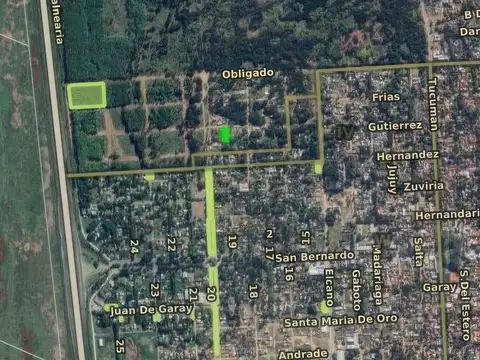 Terreno en Venta 20  mts Frente