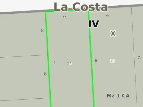 Gutiérrez e/ 18 y 20