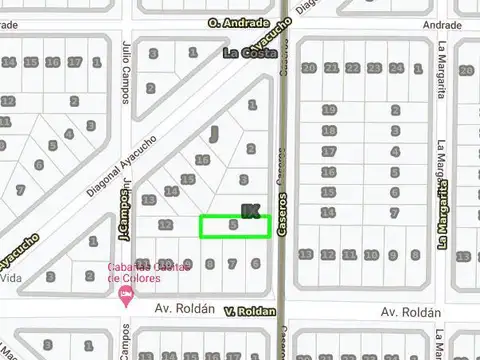 Terreno en Venta 40  mts Fondo