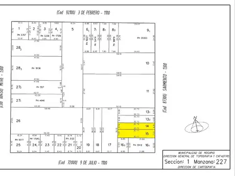 Terreno en Venta 12  mts Frente