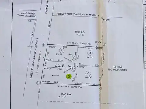 Terreno en Venta en El Sauce, USD 12.500
