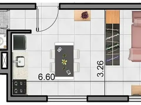 Departamento en Venta de Monoambiente