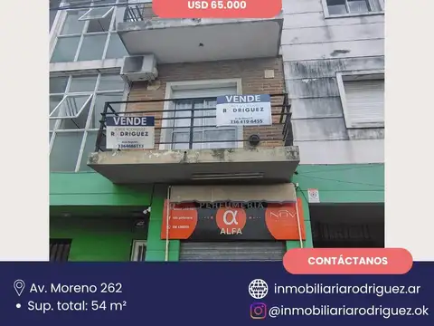 Departamento Sobre Av. Moreno casi Av. alberdi