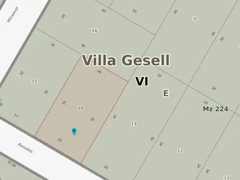 Terreno en Venta en Mar Azul, USD 38.000