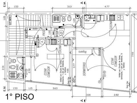 Depto Tipo Casa Monoambiente con 1 baño
