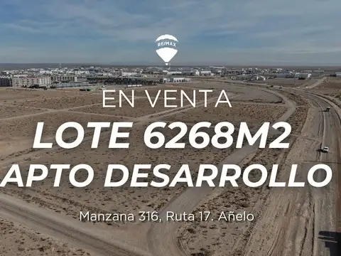 LOTE 6300m² EN VENTA EN AÑELO APTO DESARROLLO