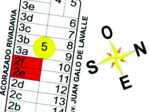 2 Chacras: Acorazado Rivadavia E/ Artiguet y Mascias - Pavón - B367