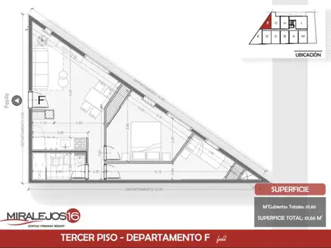 Departamento en Venta de 3 ambientes