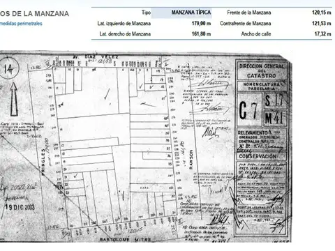 Terreno en Venta en Almagro, USD 1.100.000