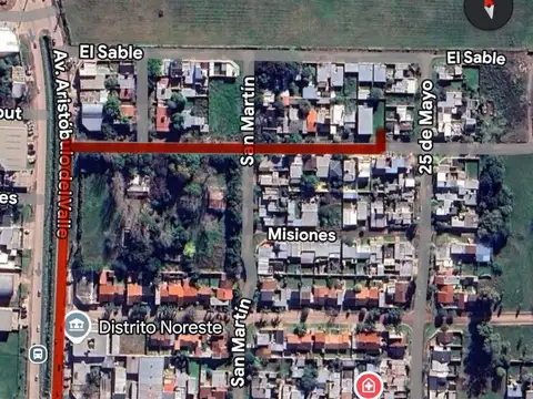 TERRENO EN VENTA A 2 CUADRAS DE ARISTÓBULO