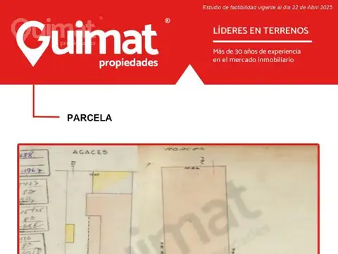 Terreno en Venta de 891,0 m2