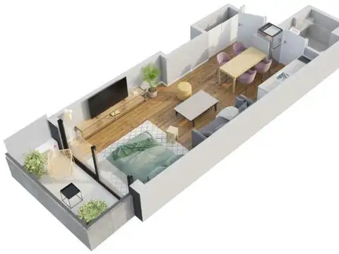 Departamento en Venta en Belgrano, USD 121.000