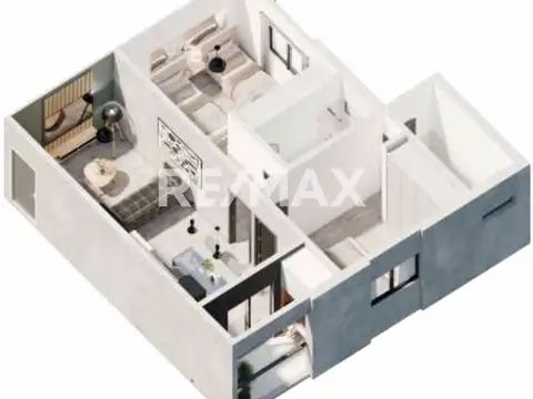 Departamento 3 ambientes con 2 baños