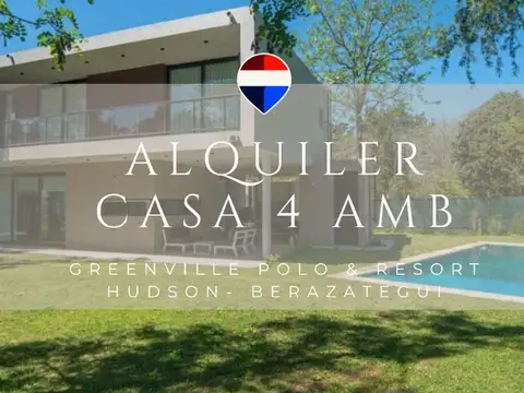 ALQUILER CASA 4 AMB PISCINA  ESTRENAR  GREENVILLE