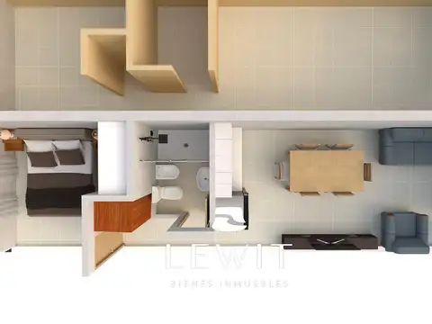 Departamento en Venta de 1 dormitorio