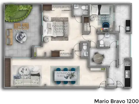 Departamento en Venta de 4 ambientes