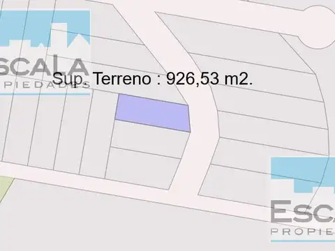 Terreno en Venta de 926,0 m2
