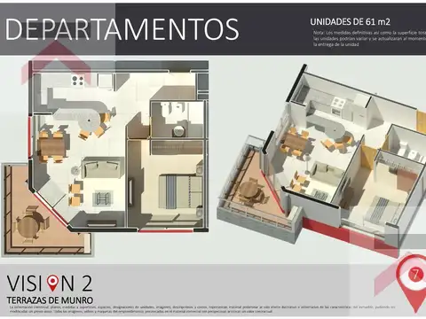 Departamento en Venta con 1 cocheras