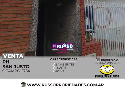 Venta departamento PH San Justo 2 ambientes