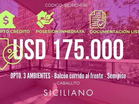 Departamento en Caballito