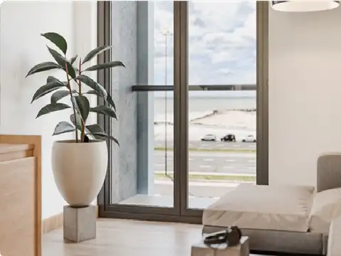 Monoambiente vista al mar 32 m2 Av Félix Camet 2400