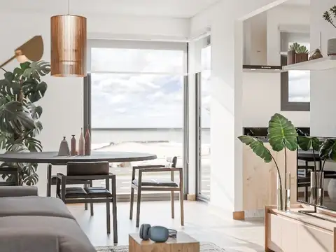 Monoambiente vista al mar 32 m2 Av Félix Camet 2400