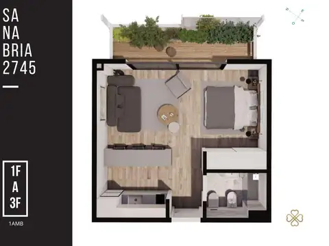 Monoambiente a financiar   Emprendimiento Villa Devoto - 2°F.