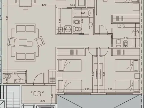 Departamento en Venta con 1 cocheras