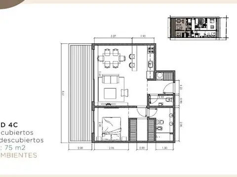 Departamento en Venta de Monoambiente