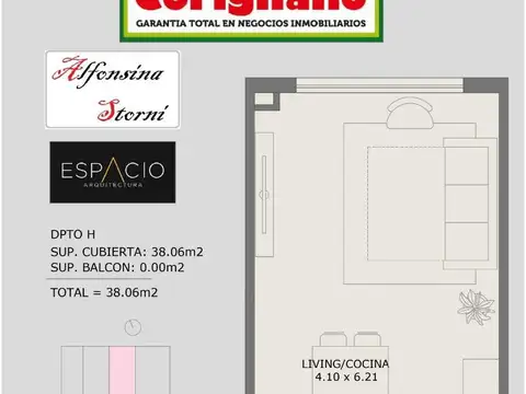 Departamento en Venta en Castelar Sur, USD 65.000