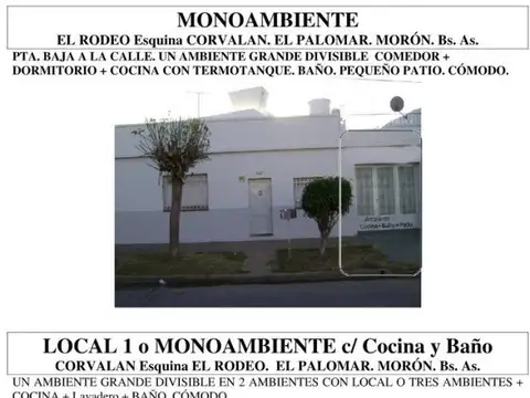 OPORTUNIDAD 2 CASAS + 2 MONOAMBIENTES + LOCAL ESCUCHA OFERTA