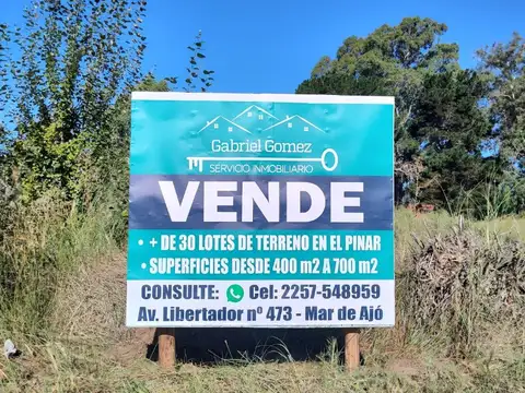 LOTES EN VENTA - LA LUCILA DEL MAR