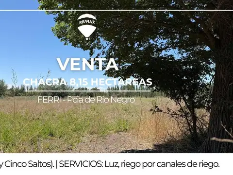 VENTA DE CHACRA EN FERRI CIPOLLETTI