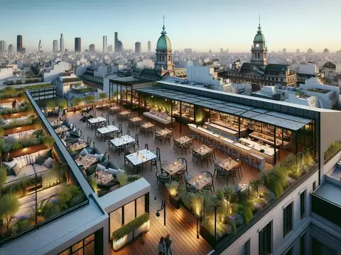 VENTA LOCAL ROOFTOP EN PISO 9 EN MONSERRAT A ESTRENAR