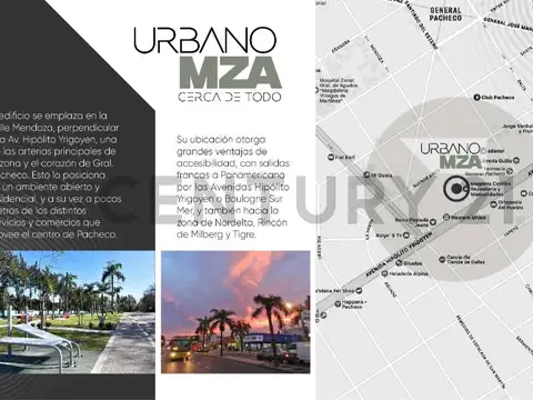 URBANO MENDOZA - NUEVO EDIFICIO DE POZO EN EL CENTRO DE GENERAL PACHECO